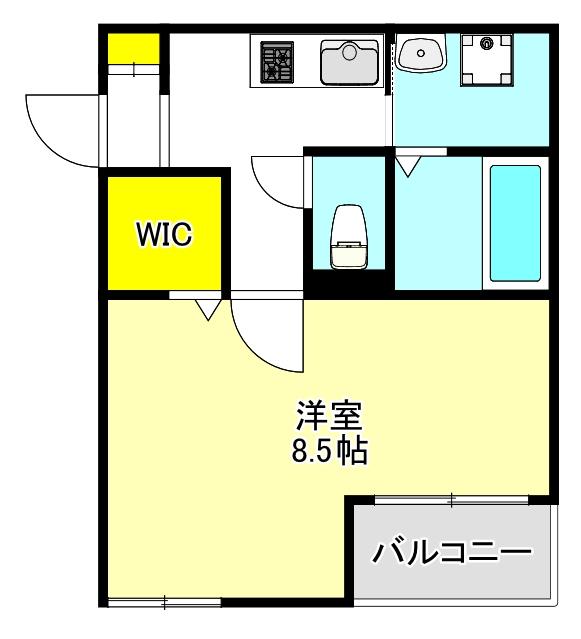 大阪市東成区大今里アパート 間取り図画像