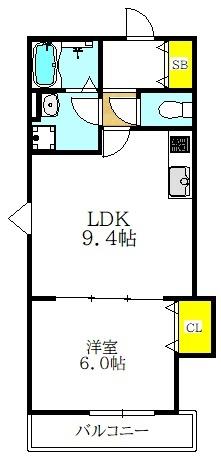 NAGAMORI新深江（302） 間取り図画像