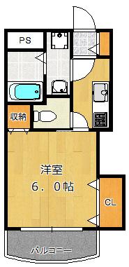 マロット天神橋 間取り図画像