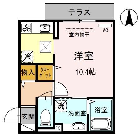 日東新町Ｄルーム（101） 間取り図画像