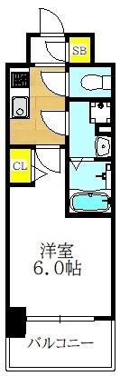 エスリード大阪イーストエッジ 間取り図画像