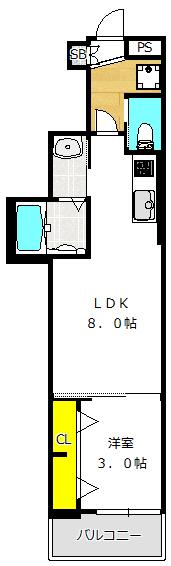 SK TRUST BLD（1202） 間取り図画像