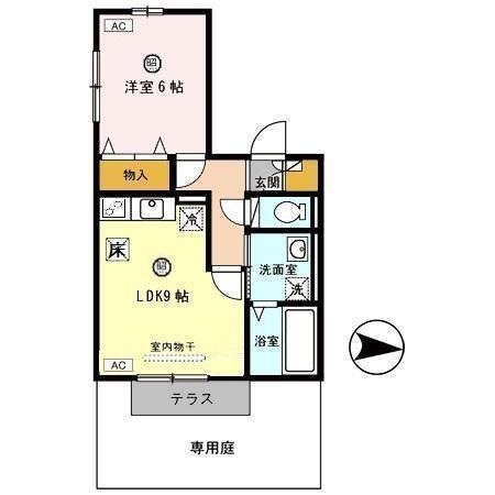 第7ウエスタンハイツ（103） 間取り図画像