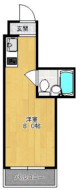 クイーンレジデンス（203） 間取り図画像