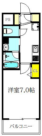 大阪市東成区玉津マンション 間取り図画像