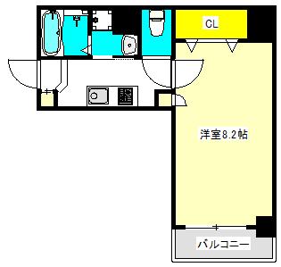 クレール玉造（101） 間取り図画像