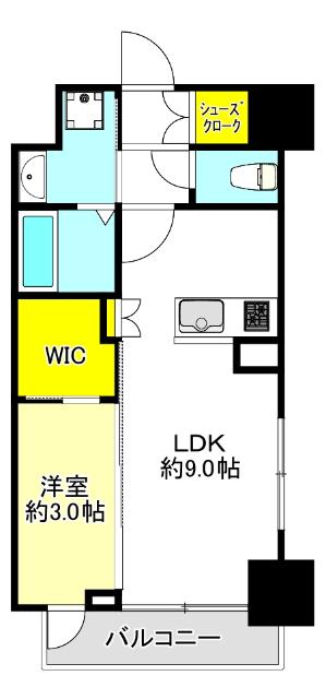 セレニテ谷町四丁目アリエ（201） 間取り図画像