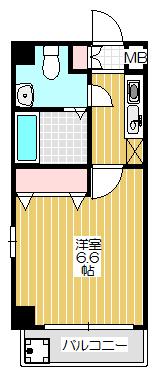 ウインズコート天神橋（503） 間取り図画像