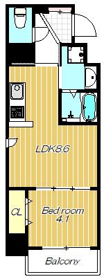 アザレア梅田（303） 間取り図画像