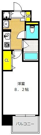 レジュールアッシュ梅田イースト 間取り図画像