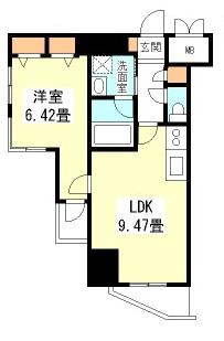 ビエラコート天神橋（901） 間取り図画像