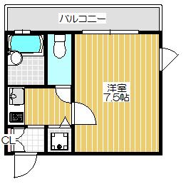 エバースクエア同心（801） 間取り図画像