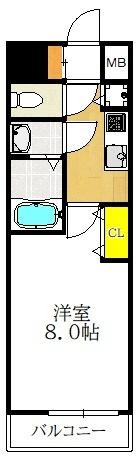 ONE ROOF FLAT TENJINBASHI 間取り図画像
