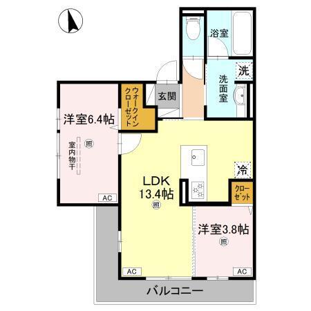 アーバン　デライト桜川（202） 間取り図画像