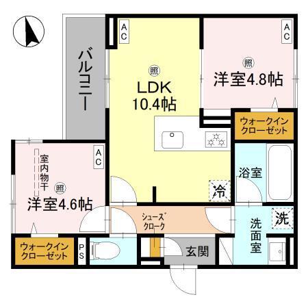 アーバン　デライト桜川（301） 間取り図画像