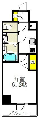アドバンス大阪メルディア（303） 間取り図画像