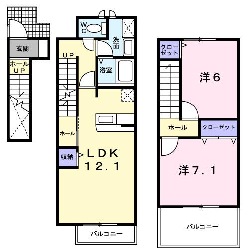 エミネント・チナセ（205） 間取り図画像