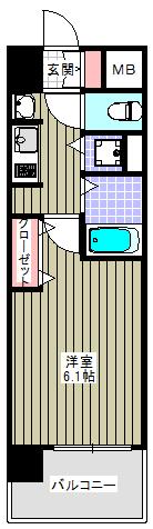 プレサンス天満橋アンジェ（303） 間取り図画像