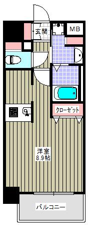 プレサンス天満橋アンジェ（801） 間取り図画像