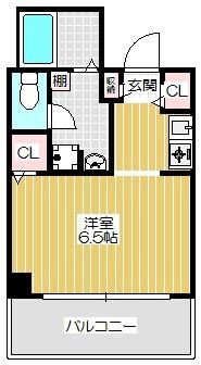 アクアプレイス東天満（201） 間取り図画像