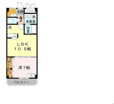 エルロード住吉６号館（402） 間取り図画像