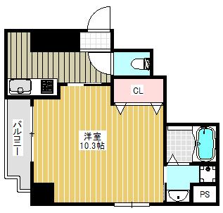 シャンテ与力町（301） 間取り図画像