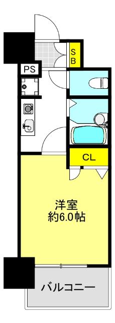 エスリード深江橋 間取り図画像