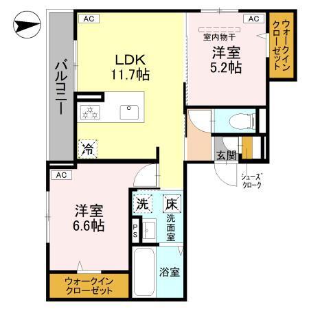 コントレイル（101） 間取り図画像