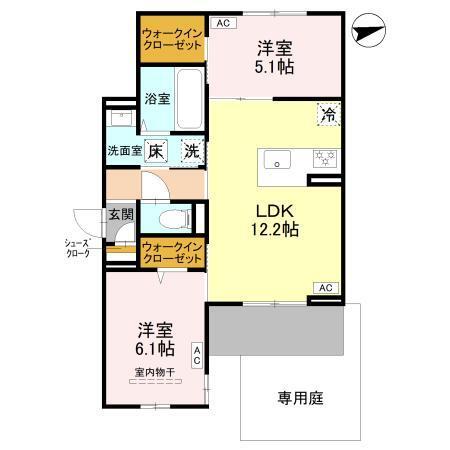 コントレイル（102） 間取り図画像