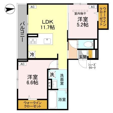 コントレイル（301） 間取り図画像