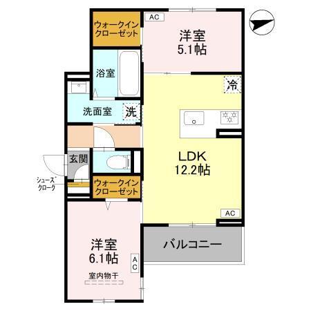 コントレイル（302） 間取り図画像