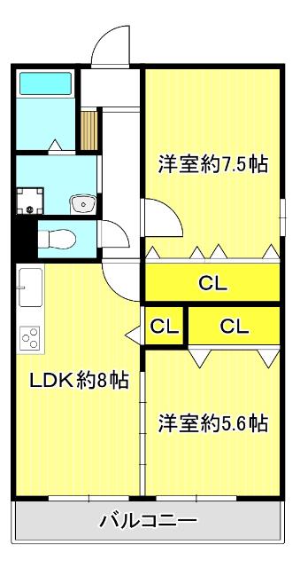 エレガンス川上（503） 間取り図画像