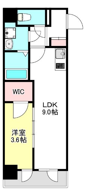 Ａｌｉｖｉｓ緑橋（416） 間取り図画像
