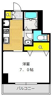 オアーゼ梅田東（208） 間取り図画像