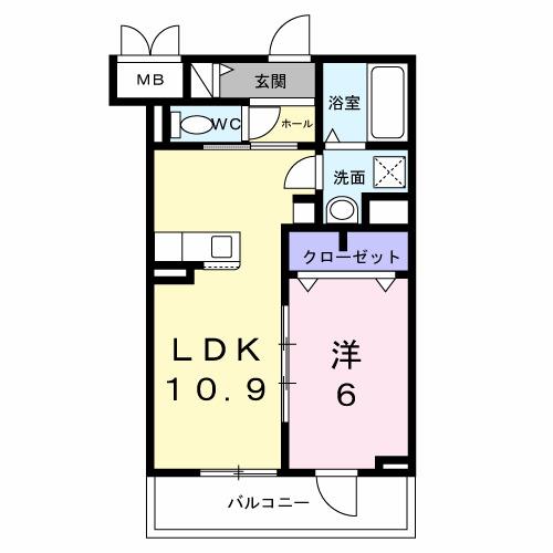 セレーナ　オーヴェスト（303） 間取り図画像
