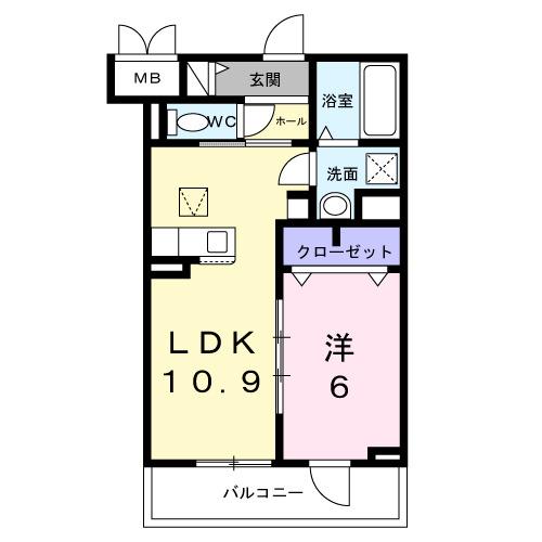 セレーナ　オーヴェスト（103） 間取り図画像