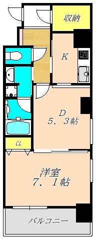 CUORE（401） 間取り図画像