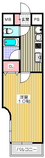 ラフォーレ東天満（802） 間取り図画像