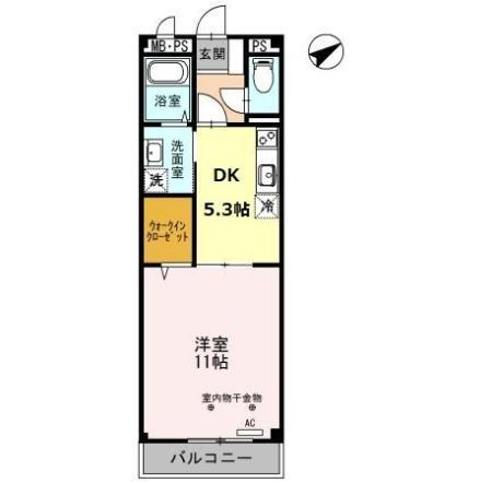 Ｌａ　ｇｒａｃｉｅｕｓｅ　玉川（302） 間取り図画像