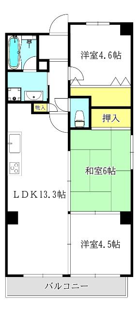 クレール緑橋 間取り図画像