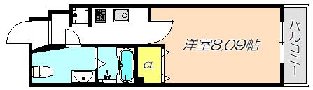 リヒト天満（902） 間取り図画像