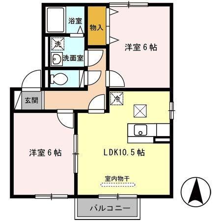 アゼリアⅡ（101） 間取り図画像