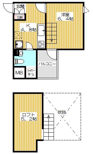 リセス大阪イースト（604） 間取り図画像