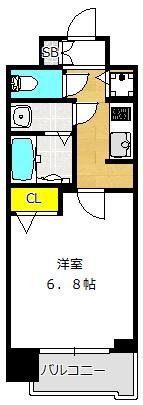 S-RESIDENCE天満Gracis 間取り図画像