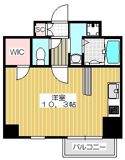 大阪市北区長柄中マンション 間取り図画像