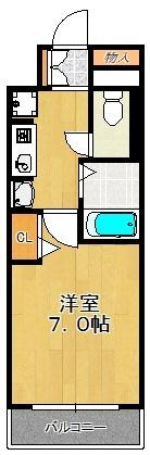 エスリード同心第５（402） 間取り図画像