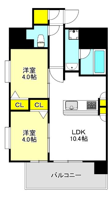 スプランディッド玉造（501） 間取り図画像