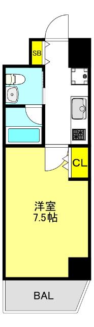 GOTTS大今里 間取り図画像