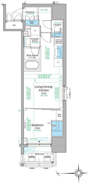 ルフォンプログレ天満橋マークス（1204） 間取り図画像