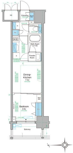 ルフォンプログレ天満橋マークス（802） 間取り図画像